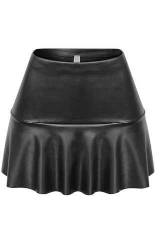 Scorpio Leather Mini Skirt