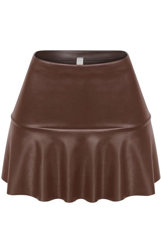 Scorpio Leather Mini Skirt