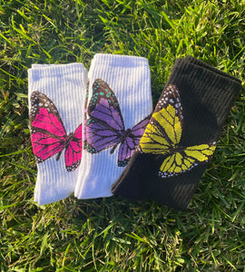 Too Many Butterflies Socks